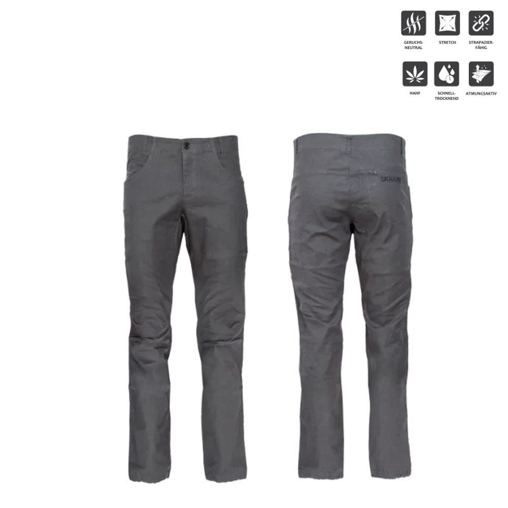 Skratta Softshellhose Skratta - Herren Hemp Brita Mix Hanf lange Hose, grey günstig online kaufen