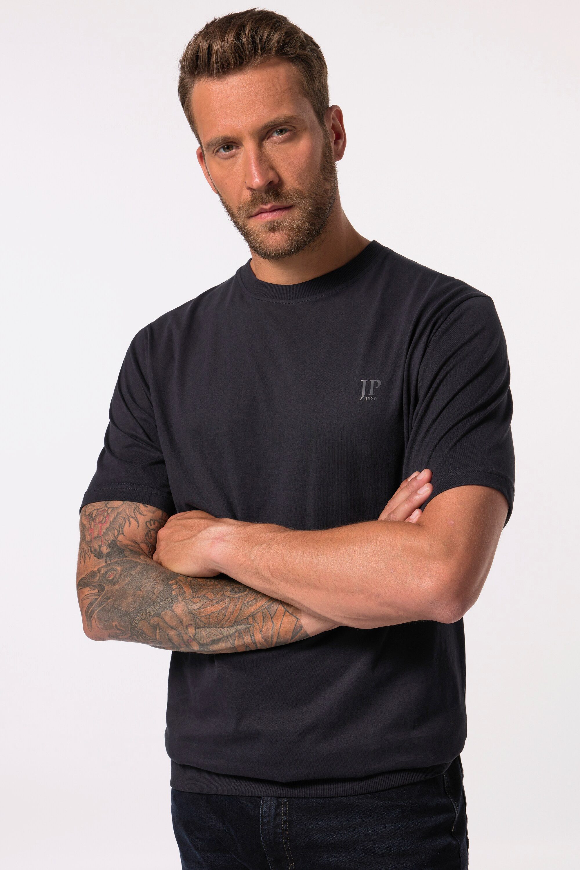 JP1880 T-Shirt T-Shirt Bauchfit Basic Halbarm günstig online kaufen