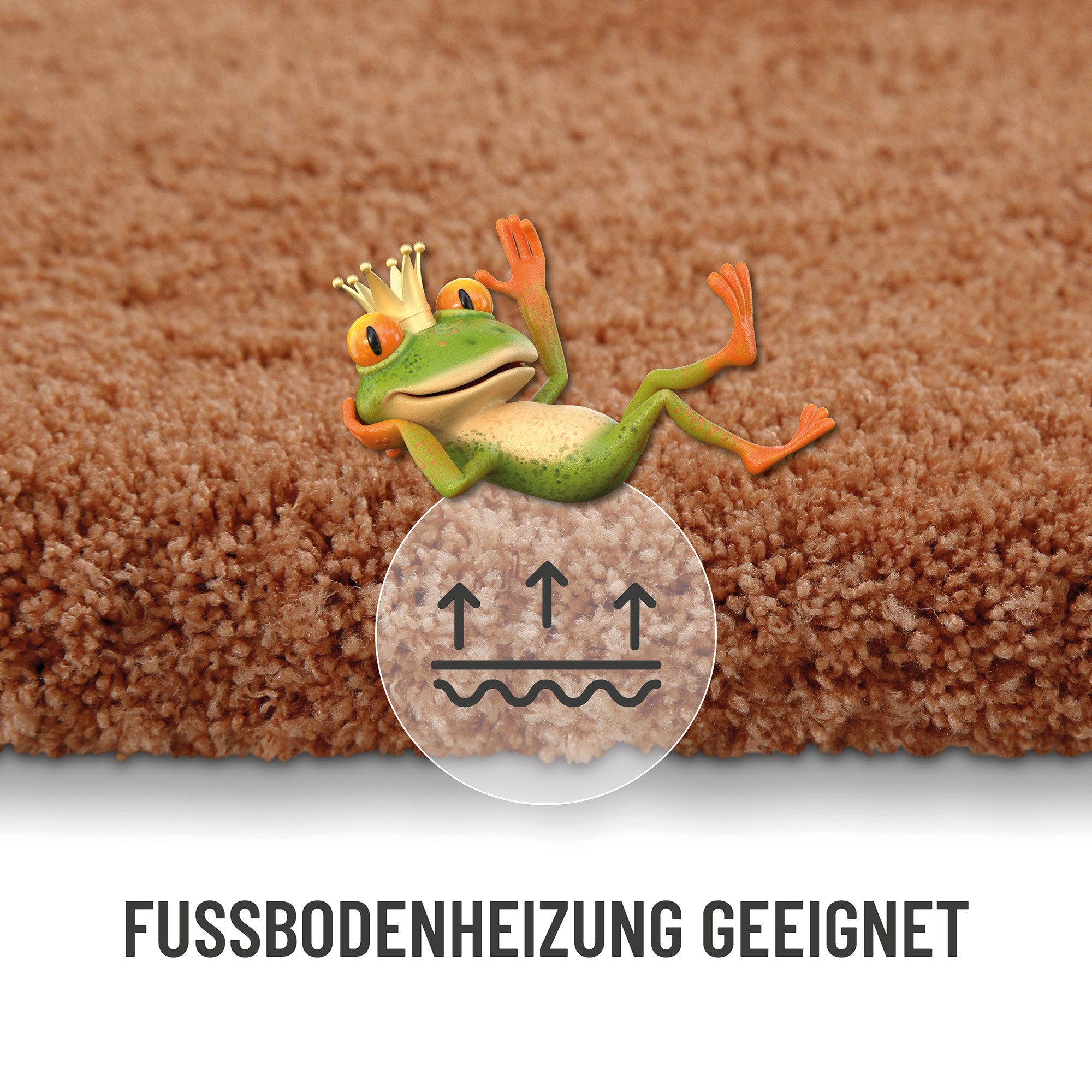 Homie Living Badematte Porto Azzurro, Höhe 30 mm, rutschhemmend beschichtet, fußbodenheizungsgeeignet, schnell trocknend, Polyester, rechteckig, Badteppich, uni, rechteckig & rund, waschbar, Badezimmerteppich