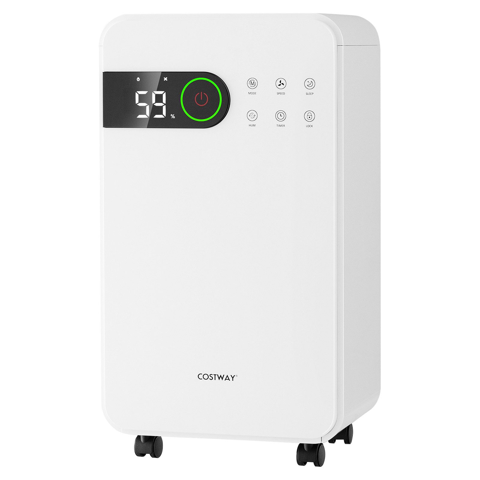 COSTWAY Luftentfeuchter, Entfeuchtung 15,00 l/Tag, Tank 2,30 l günstig online kaufen