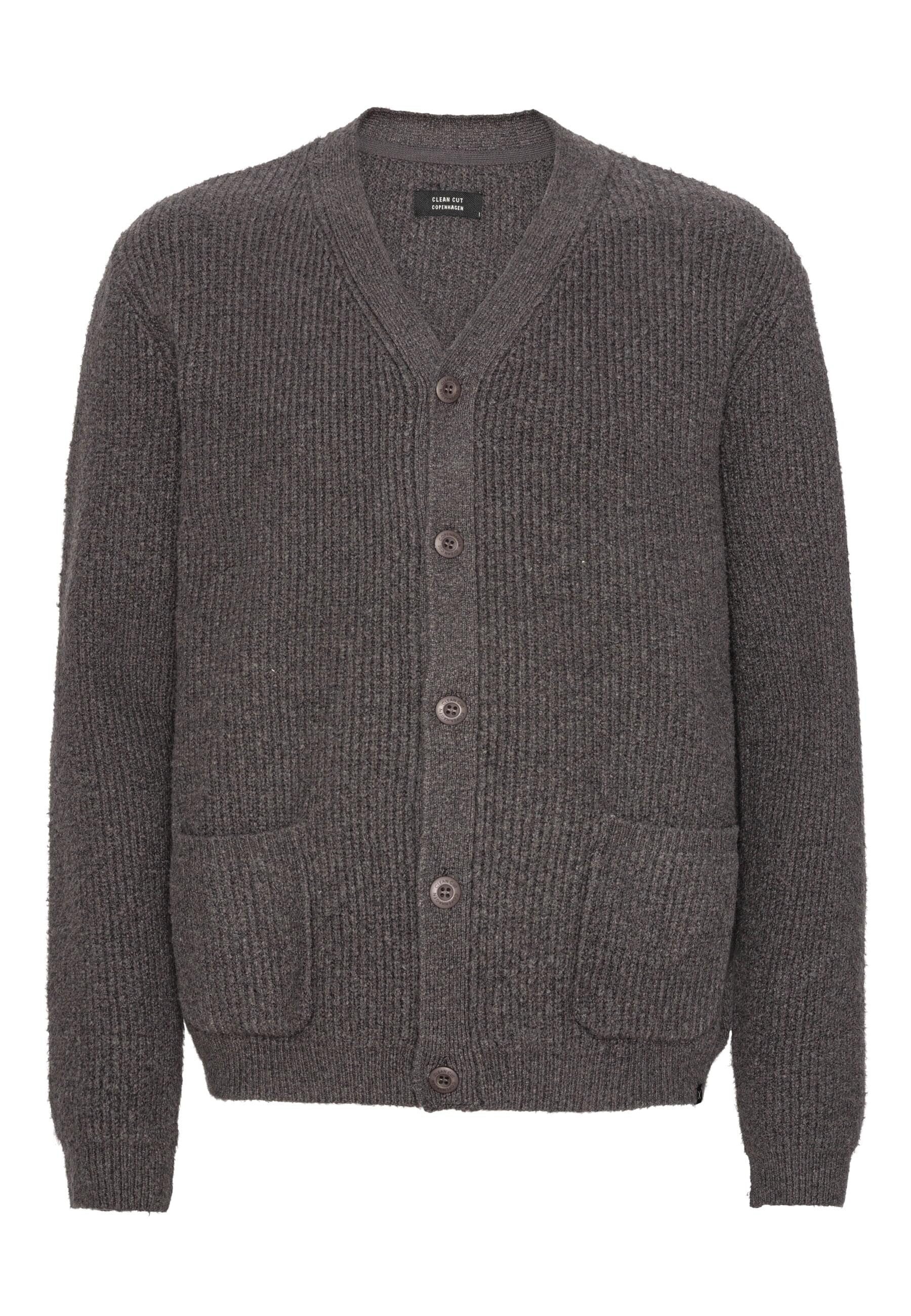 Clean Cut Copenhagen Strickfleecejacke Clean Cut Copenhagen Brooks Cardigan (1-St)