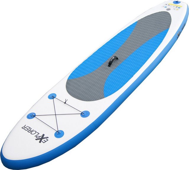 EXPLORER Inflatable SUP-Board »Explorer SUP 300 blau«, (Set, mit Paddel, Pumpe und Transportrucksack)
