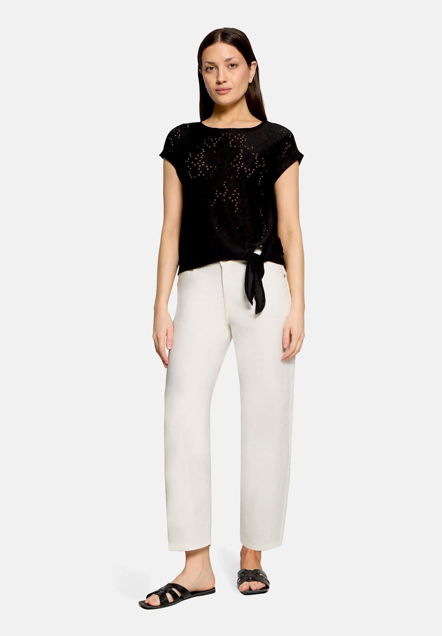 Betty&Co Kurzarmshirt Damen mit Struktur (1-tlg)
