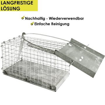 Petigi Lebendfalle Lebendfalle Kleintierfalle Nagetiere Stabil Robust Maus Ratte Marder