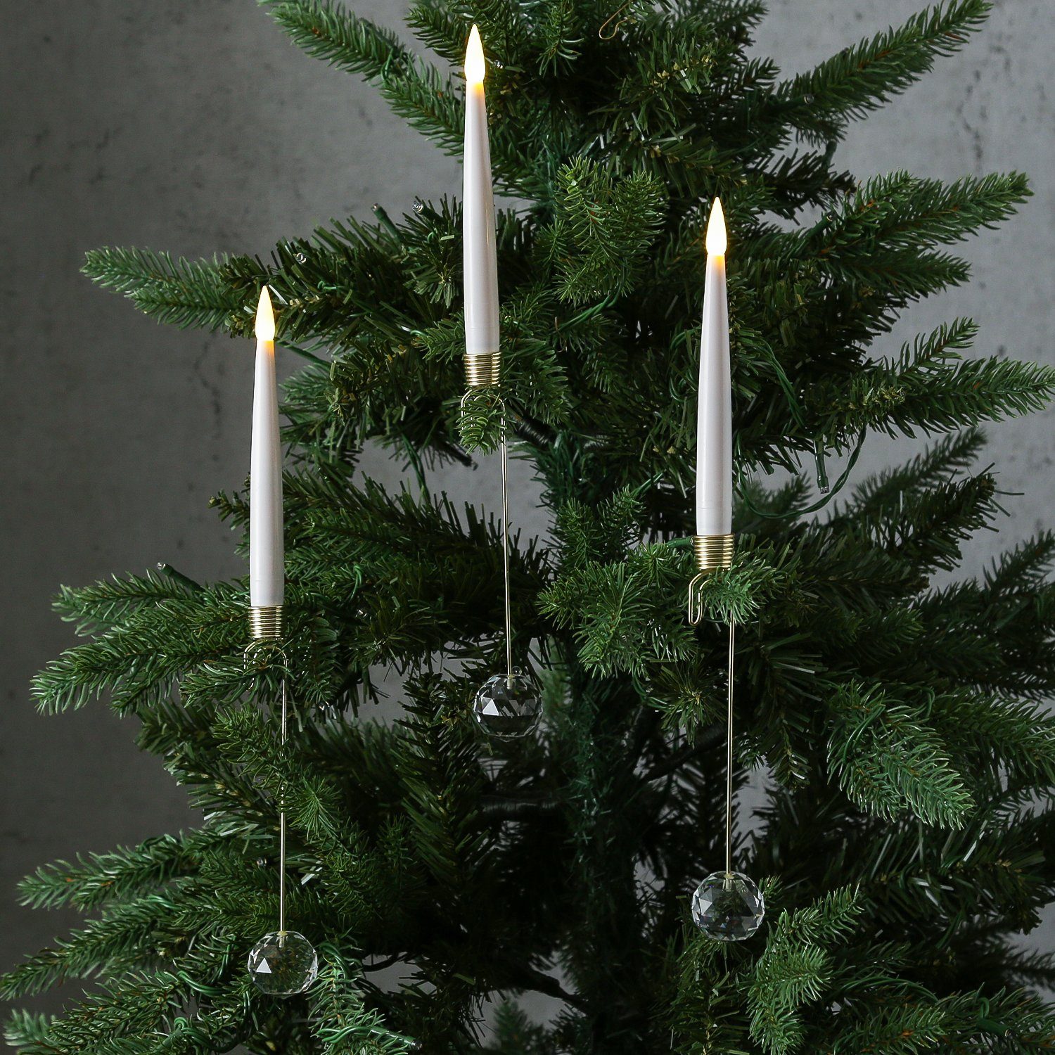 MARELIDA LED-Christbaumkerzen Baumkerzen 10 Weihnachtskerzen Baumbeleuchtun günstig online kaufen
