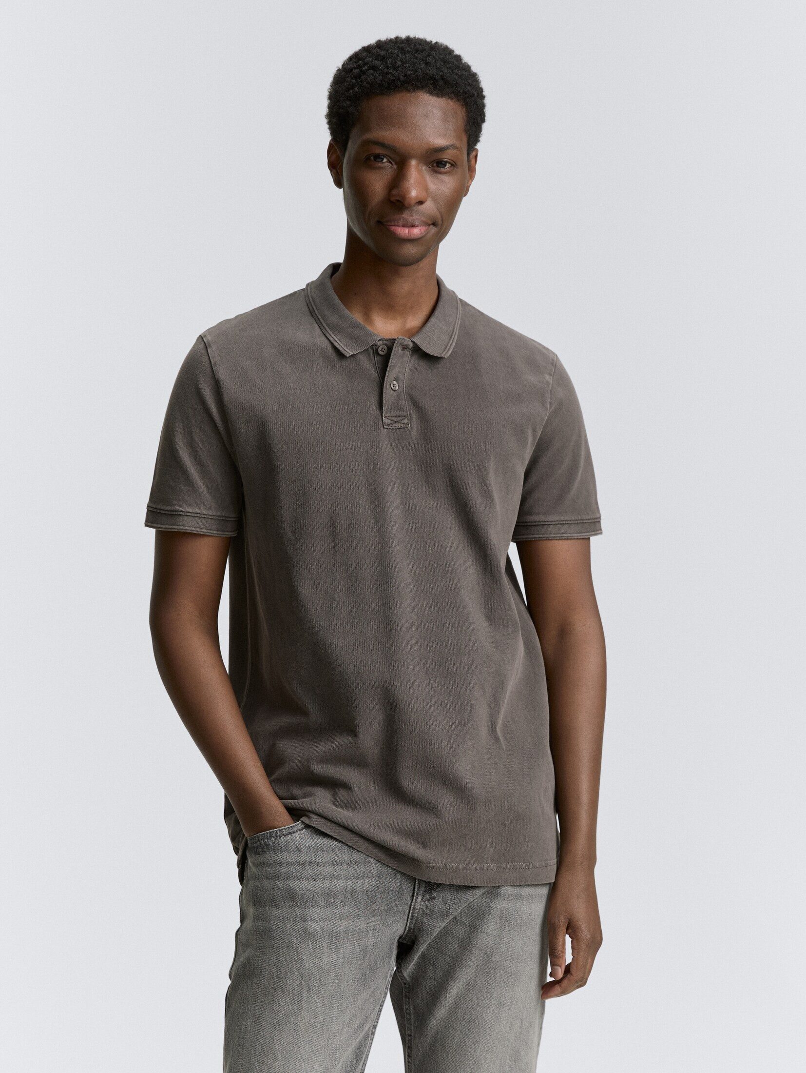 TOM TAILOR Denim Poloshirt Piqué Poloshirt günstig online kaufen