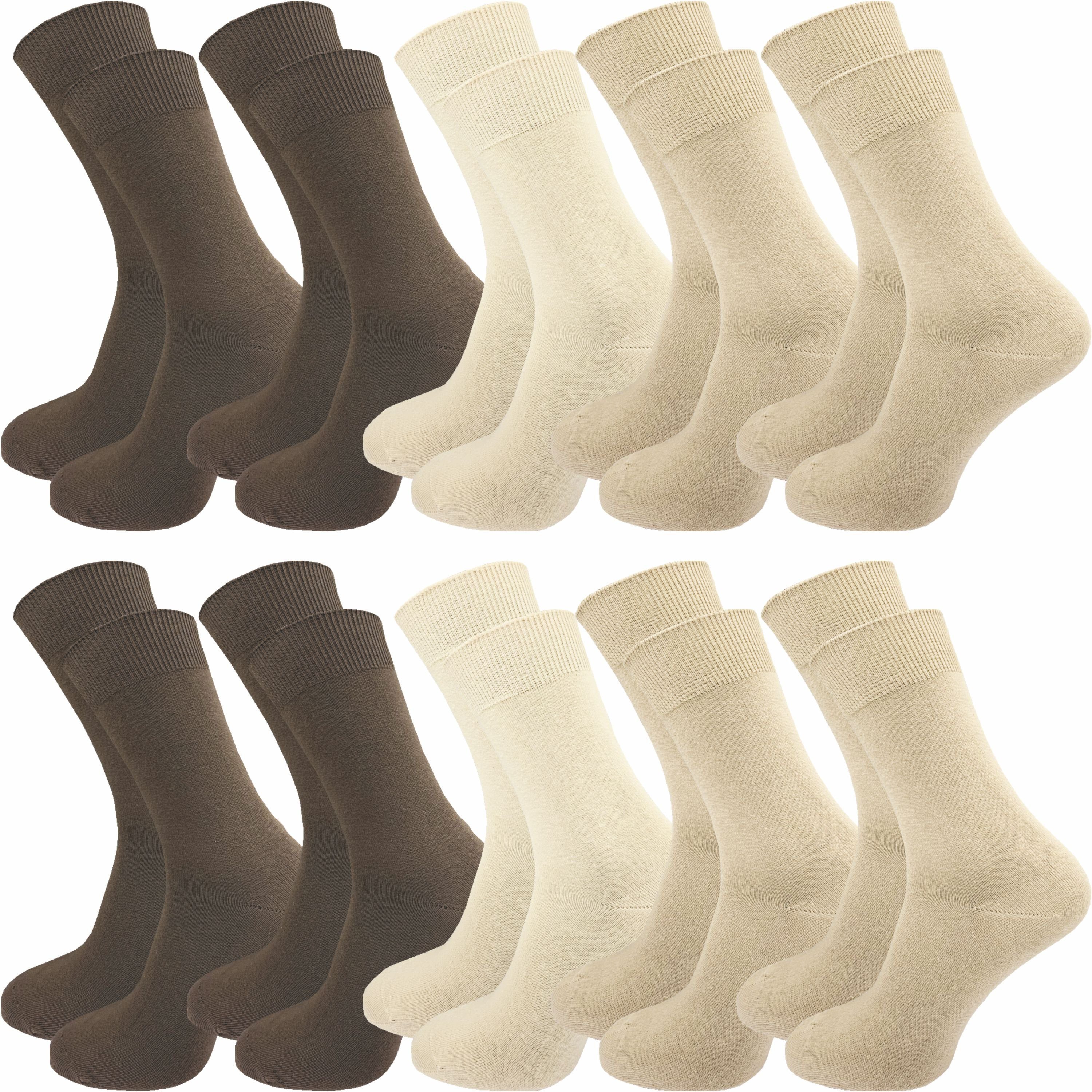 GAWILO Шкарпетки für Damen und Herren aus 100% Baumwolle, Business und Freizeit (10 Paar) mit venenfreundlichem Komfortbund
