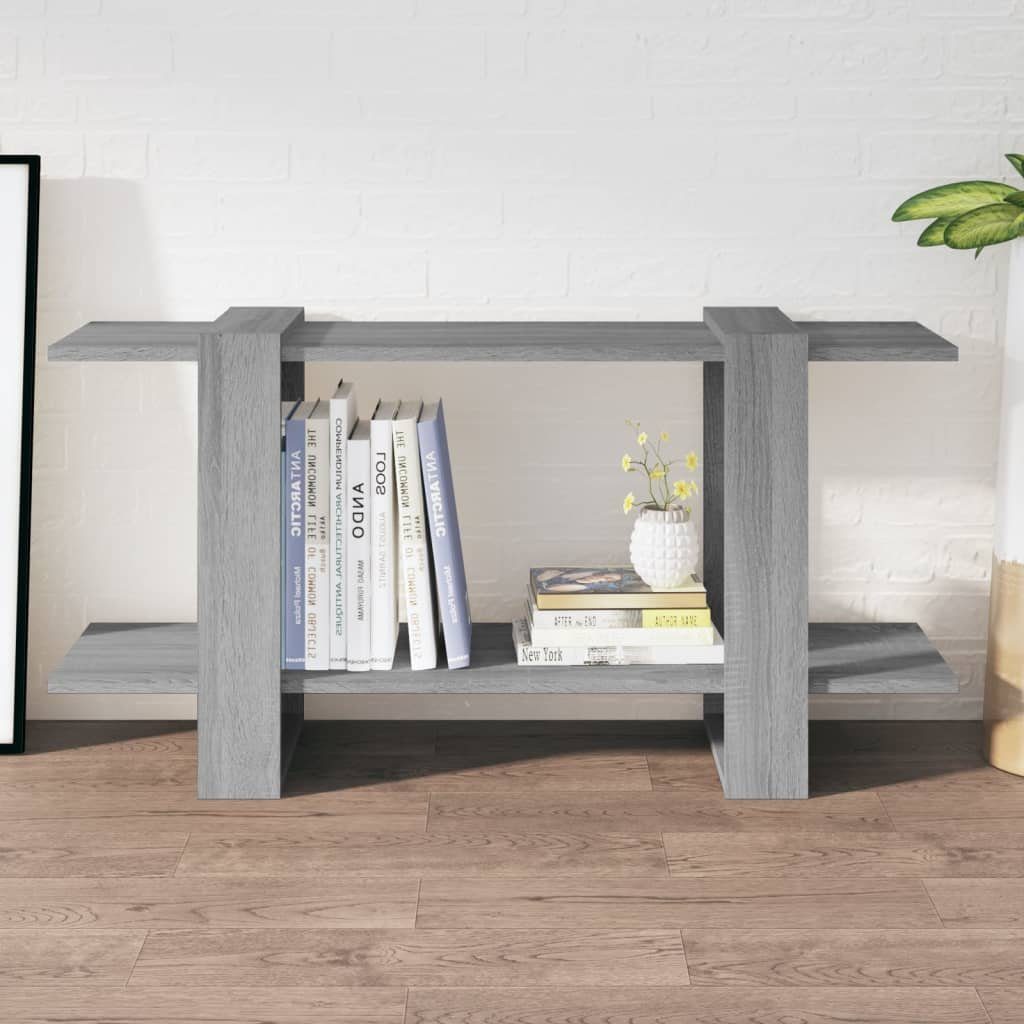 furnicato Bücherregal Grau Sonoma 100x30x51 cm Holzwerkstoff