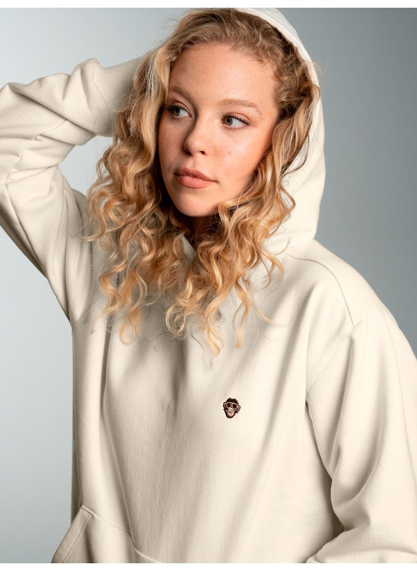 Trigema Sweatshirt TRIGEMA Hoodie mit Affe Charly-Stickmotiv