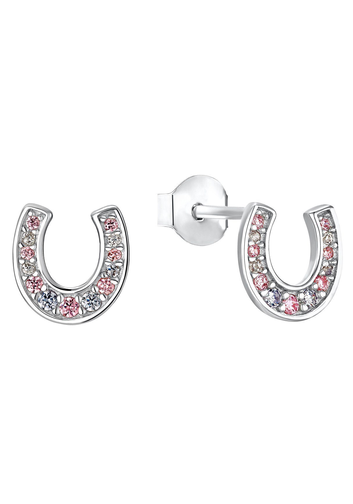 s.Oliver Junior Paar Серьги-гвоздики Hufeisen, mit Zirkonia (synth)
