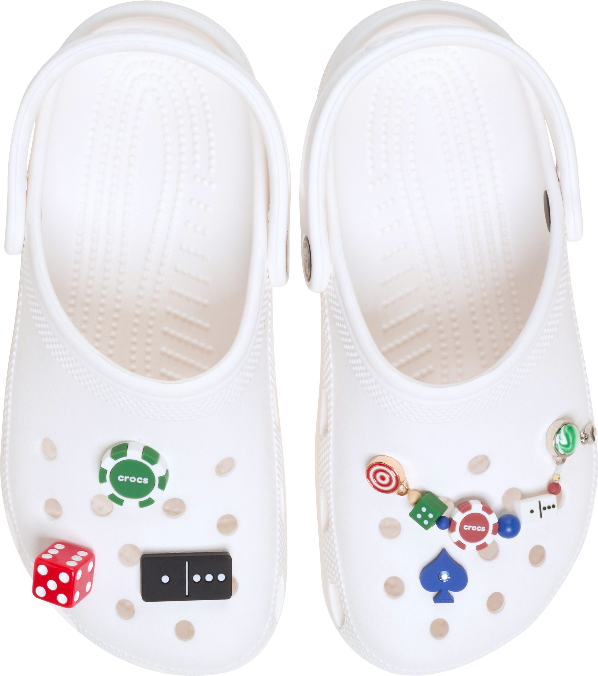 Crocs Schuhanstecker Jibbitz™ Game Night (Set, 5-tlg., Kein Spielzeug. Nicht für Kinder unter 3 Jahren geeignet), Schuh-Dekoration, Anhänger mit Spiele-Motive