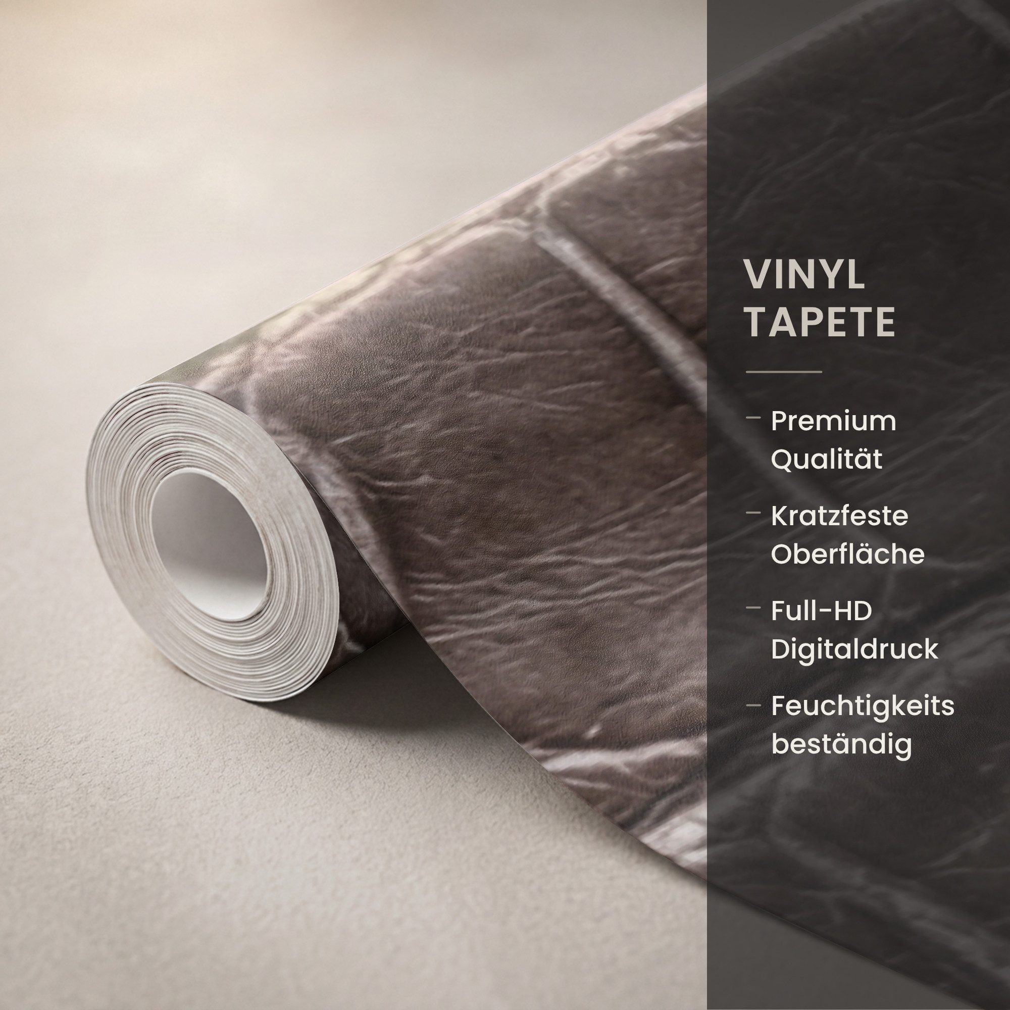 OnlyWow Fototapete Leder - Krokodil - Matt, Matt, bedruckt, Wandtapete, Wohnzimmer, Vinyl Tapete 260x220cm