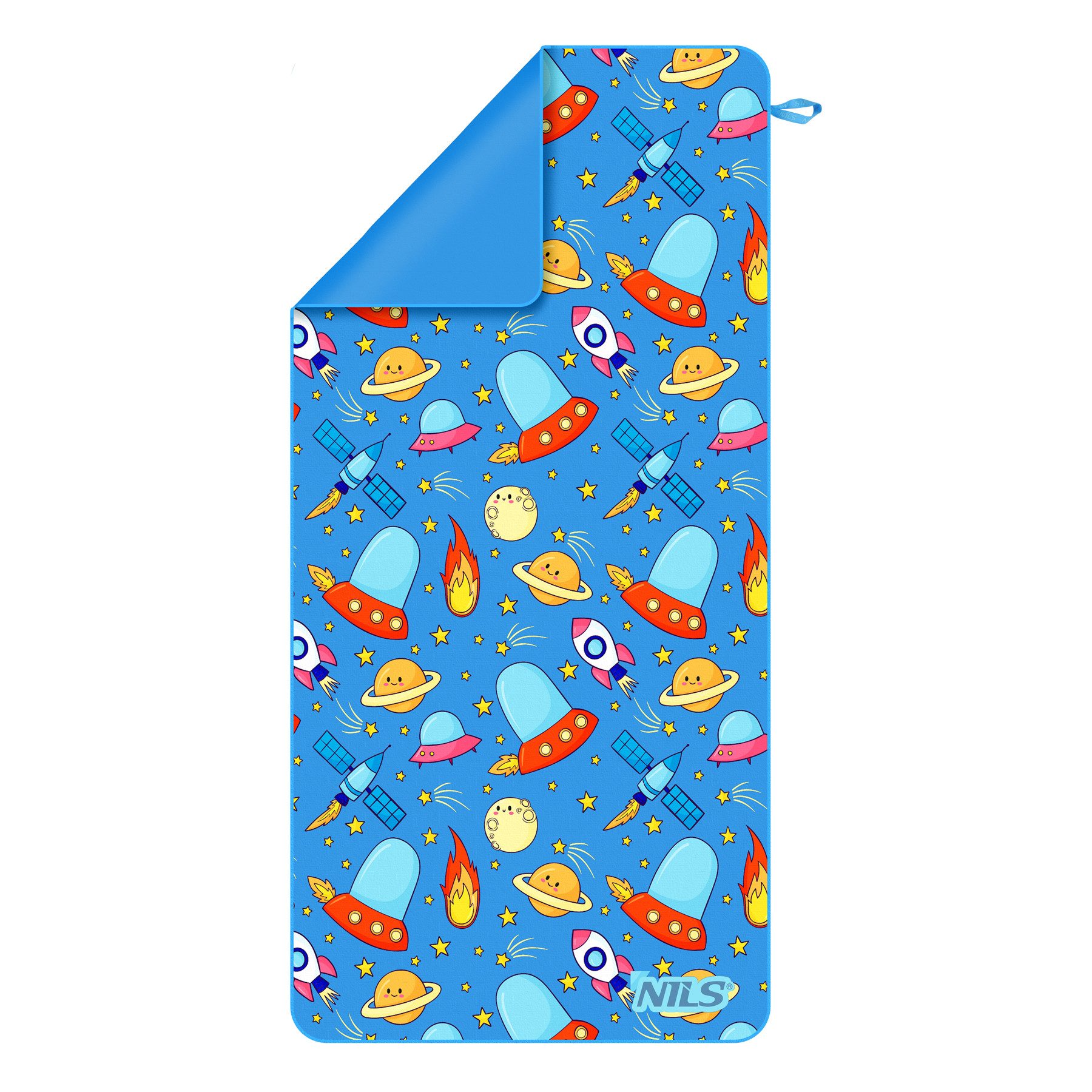 Nils Handtuch Mikrofaserhandtuch Campinghandtuch Strandtuch Kindermotiv 160x80cm, Schnell trocknend