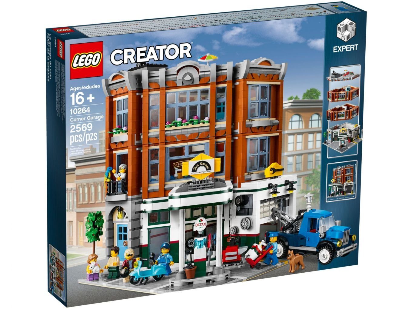 LEGO® Konstruktionsspielsteine LEGO® Creator Expert - Eckgarage, (Set, 2569 St)