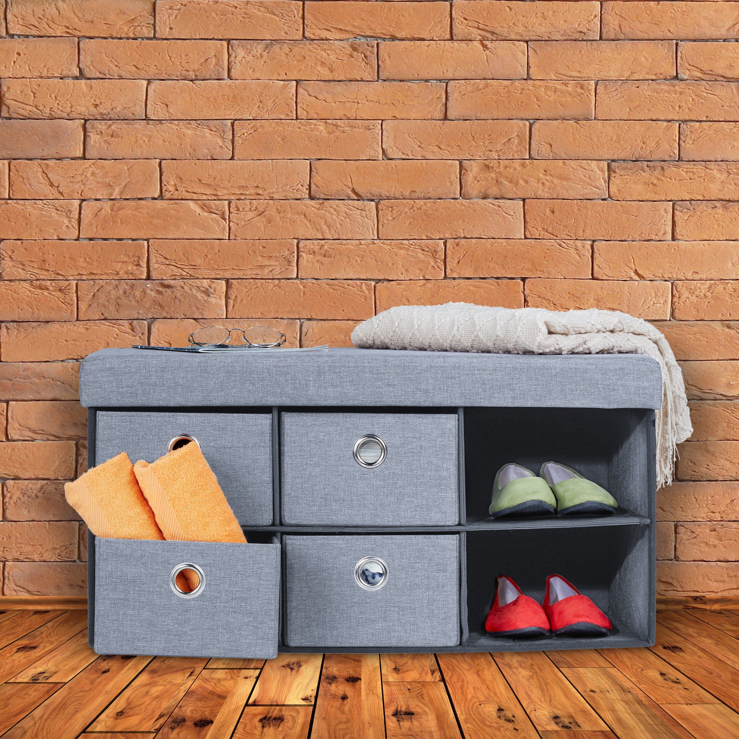 relaxdays Sitztruhe Sitzbank mit Stauraum günstig online kaufen