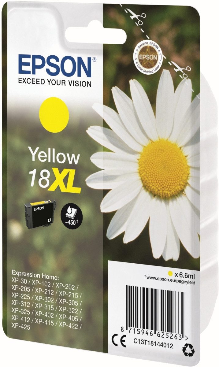 Thumbnail - Epson Tintenpatrone Epson T1814 gelb Nachfülltinte (x)