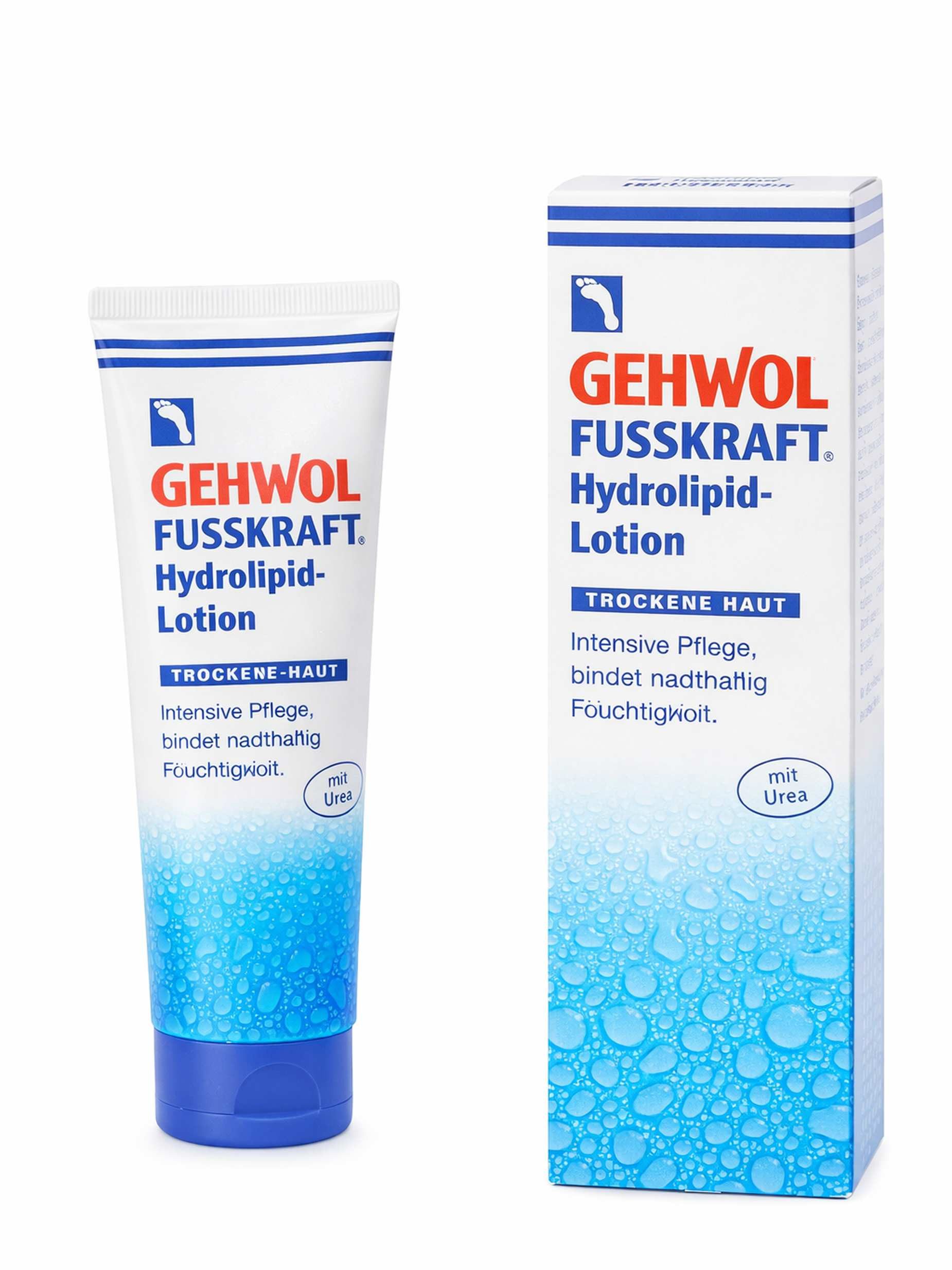 Eduard Gerlach GmbH Fußcreme GEHWOL FUSSKRAFT Hydrolipid-Lotion (125 ml) - für intensive Feuchtigke