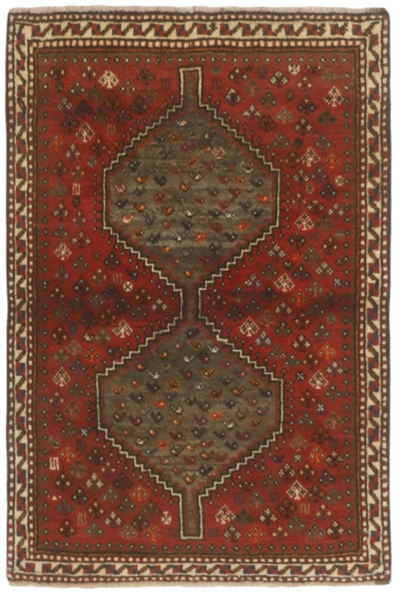 rechteckig, 104x154 Handgeknüpfter Höhe: Shiraz Nain Orientteppich Orientteppich Trading, / Perserteppich, 10 mm