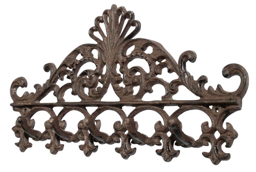 Aubaho Dekoobjekt Wandgarderobe Garderobe Handtuchhalter Eisen Gründerzeit antik Stil 34
