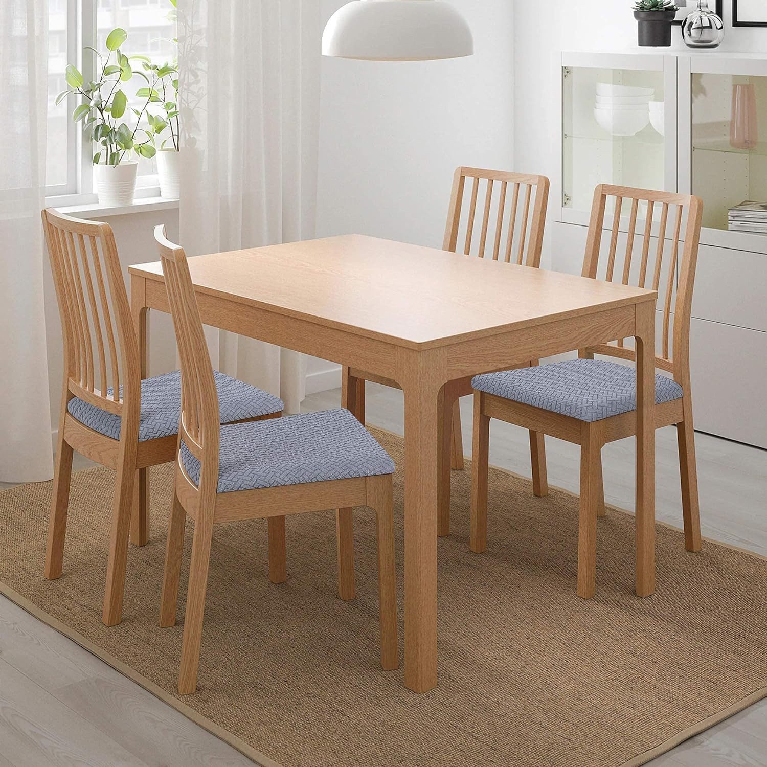 NUODWELL Stuhlbezug Stretch Bezug für Stühle Sitzbezüge für Esszimmerstühle günstig online kaufen