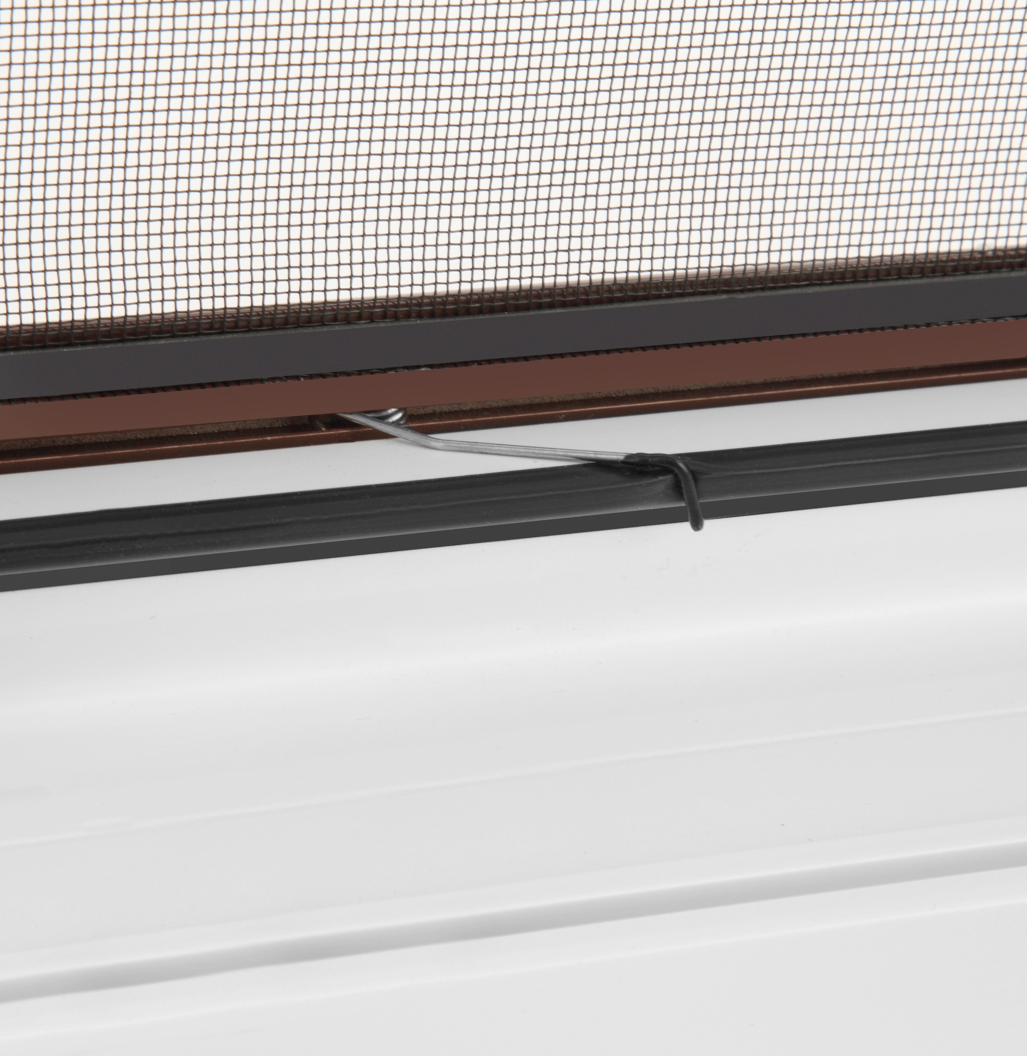 hecht international Insektenschutz-Fensterrahmen Basic, BxH: 120x140 cm, kürzbar