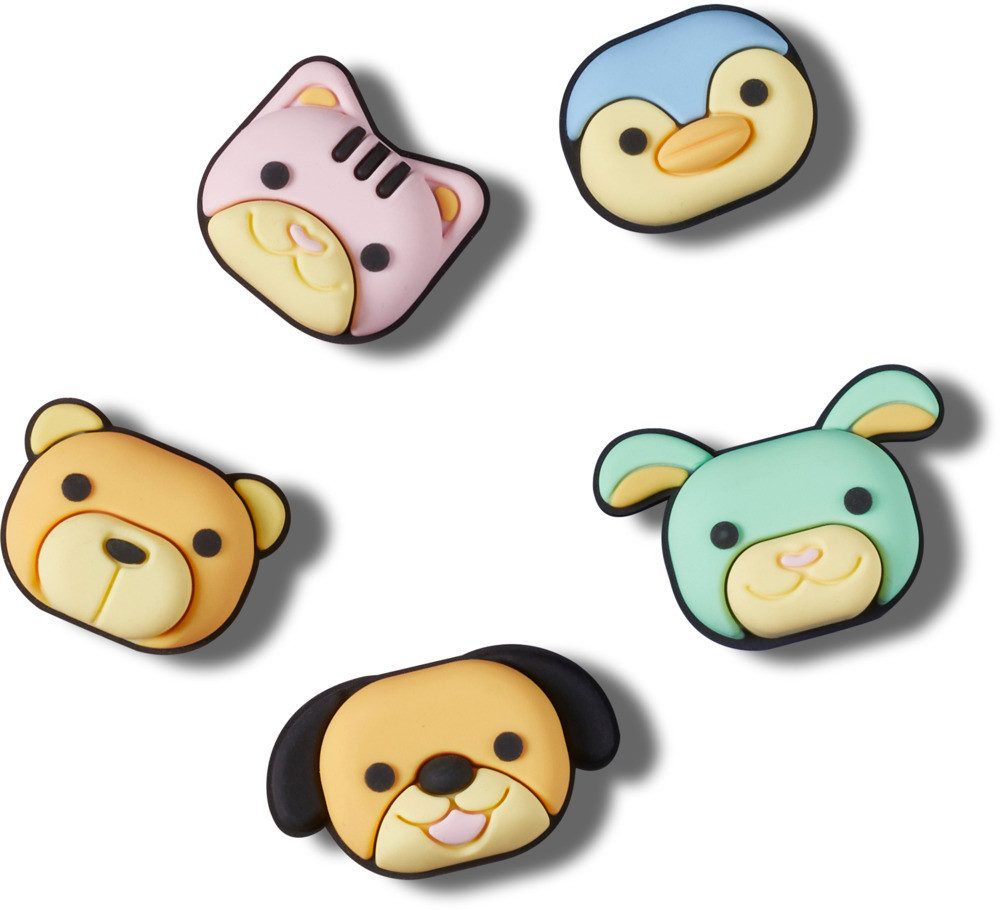 Crocs Schuhanstecker Jibbitz™ Animal Friend (Set, 5-tlg., Kein Spielzeug. Nicht für Kinder unter 3 Jahren geeignet), Tiermotive für Crocs Schuhe