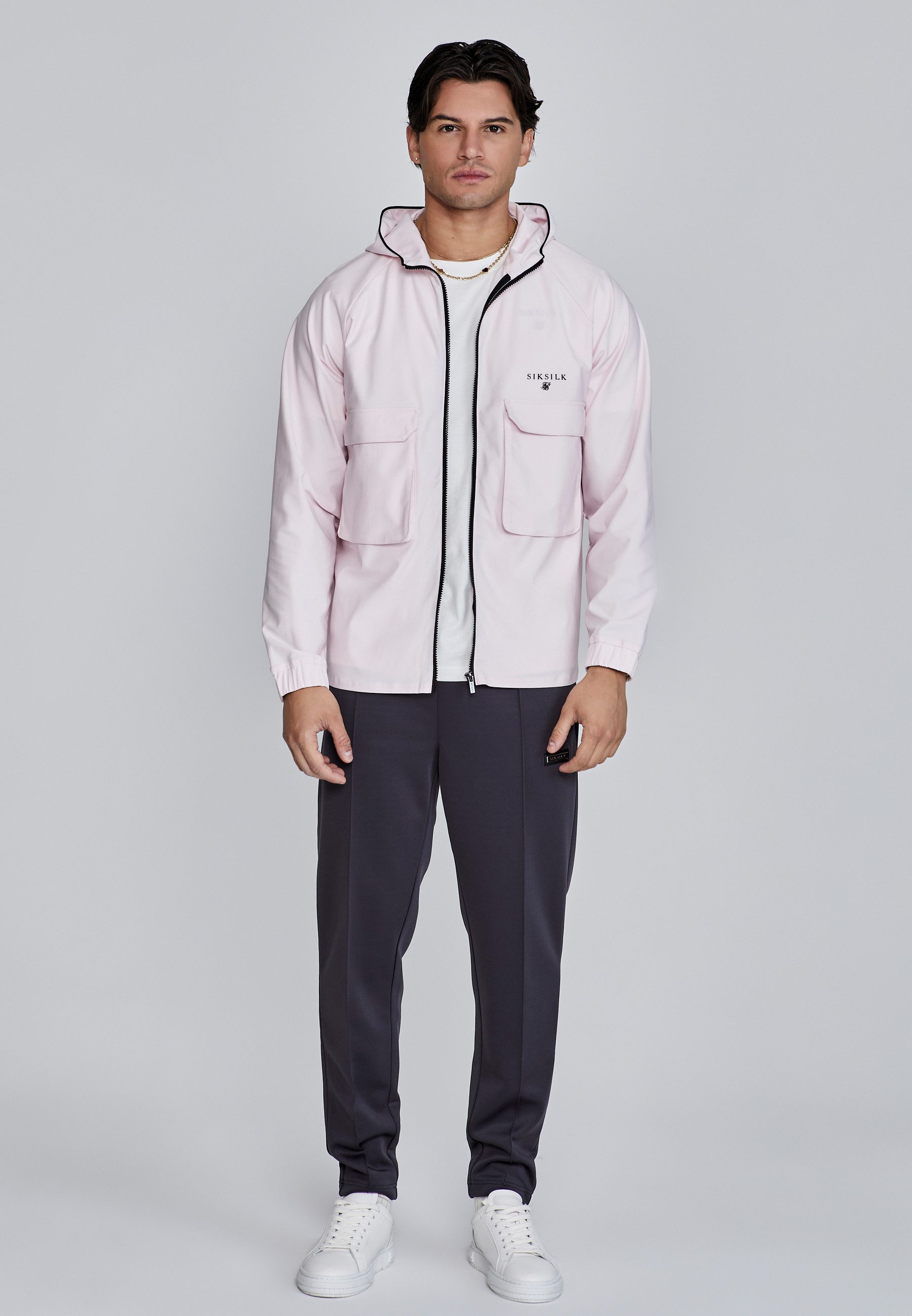 Siksilk Windbreaker SikSilk Herren Pink Leichte günstig online kaufen