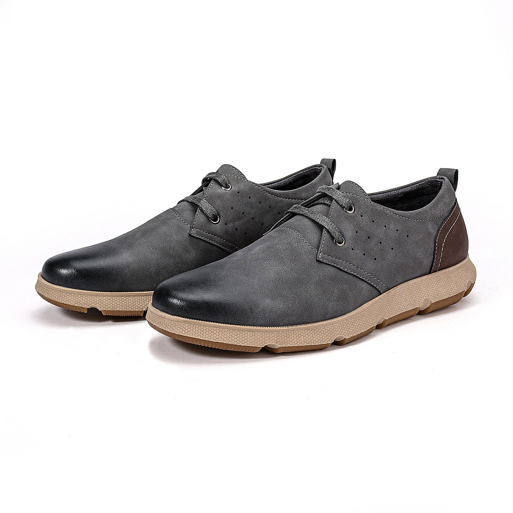 Allthemen Schnürschuh Halbschuhe Herren Rundkappe Freizeit Schnürschuhe Cas günstig online kaufen