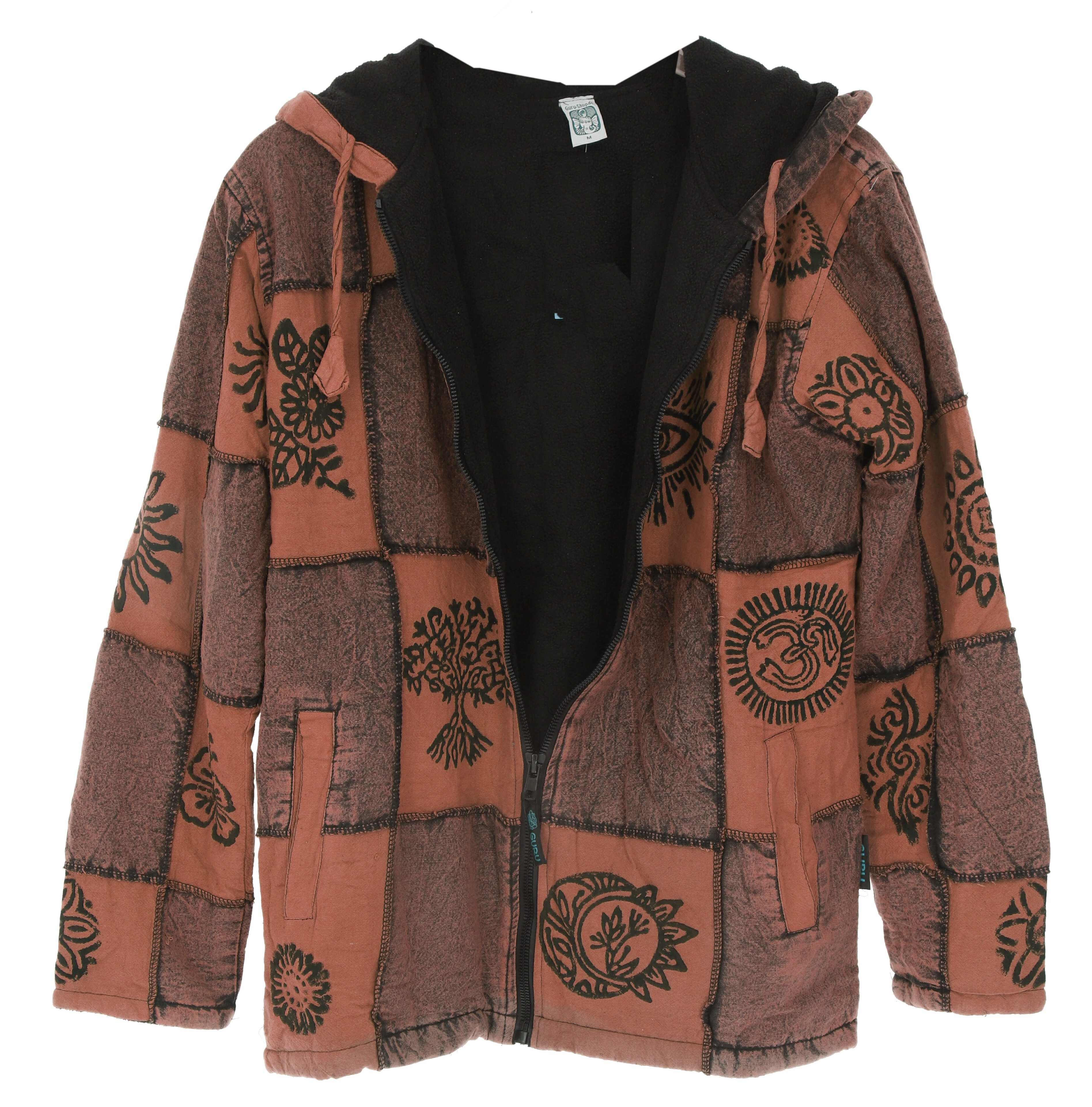 Guru-Shop Strickjacke Goa Jacke, Patchwork Sweatshirt günstig online kaufen