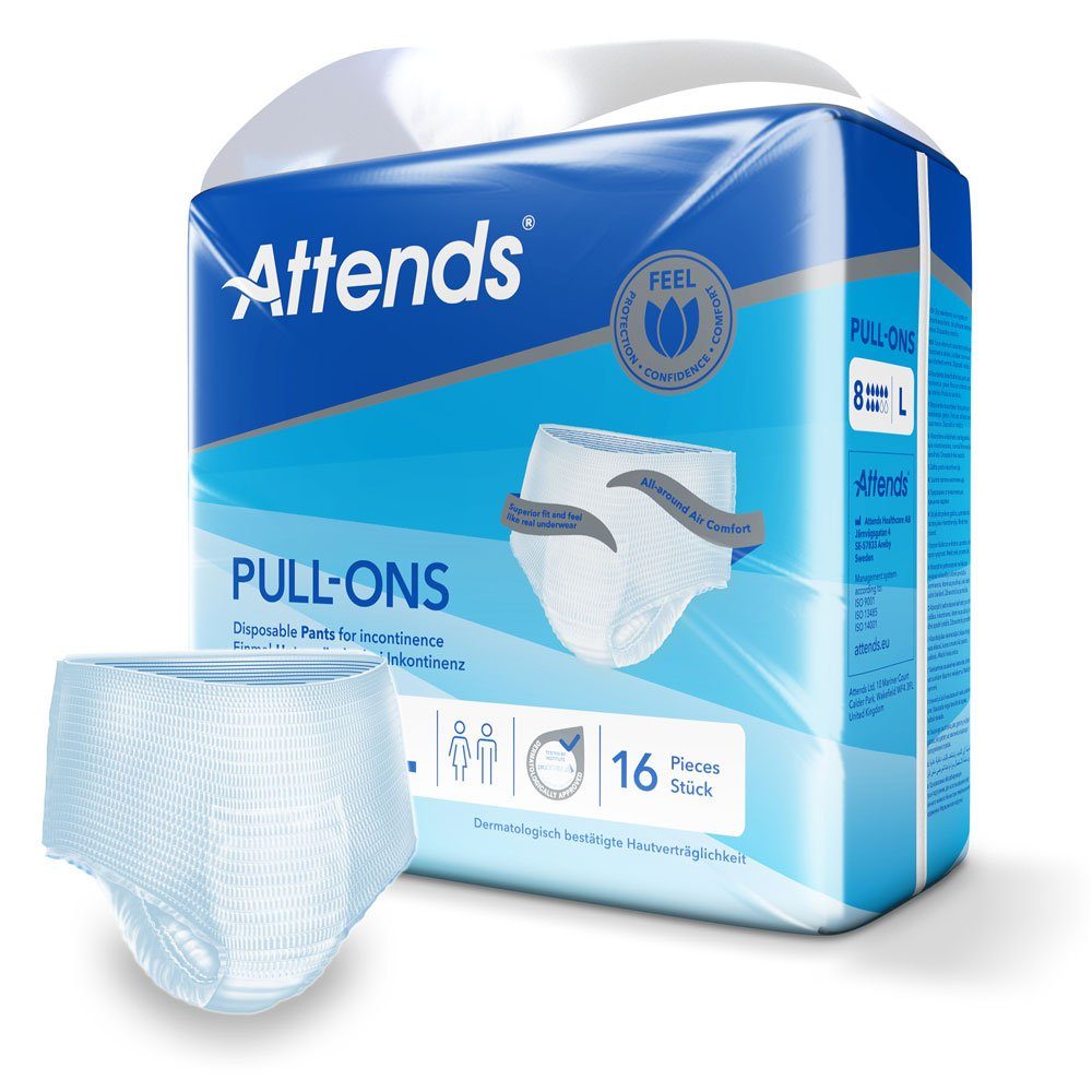 Attends GmbH Inkontinenz-Pants Attends Pull-Ons 8 Large (1x16 Stück)