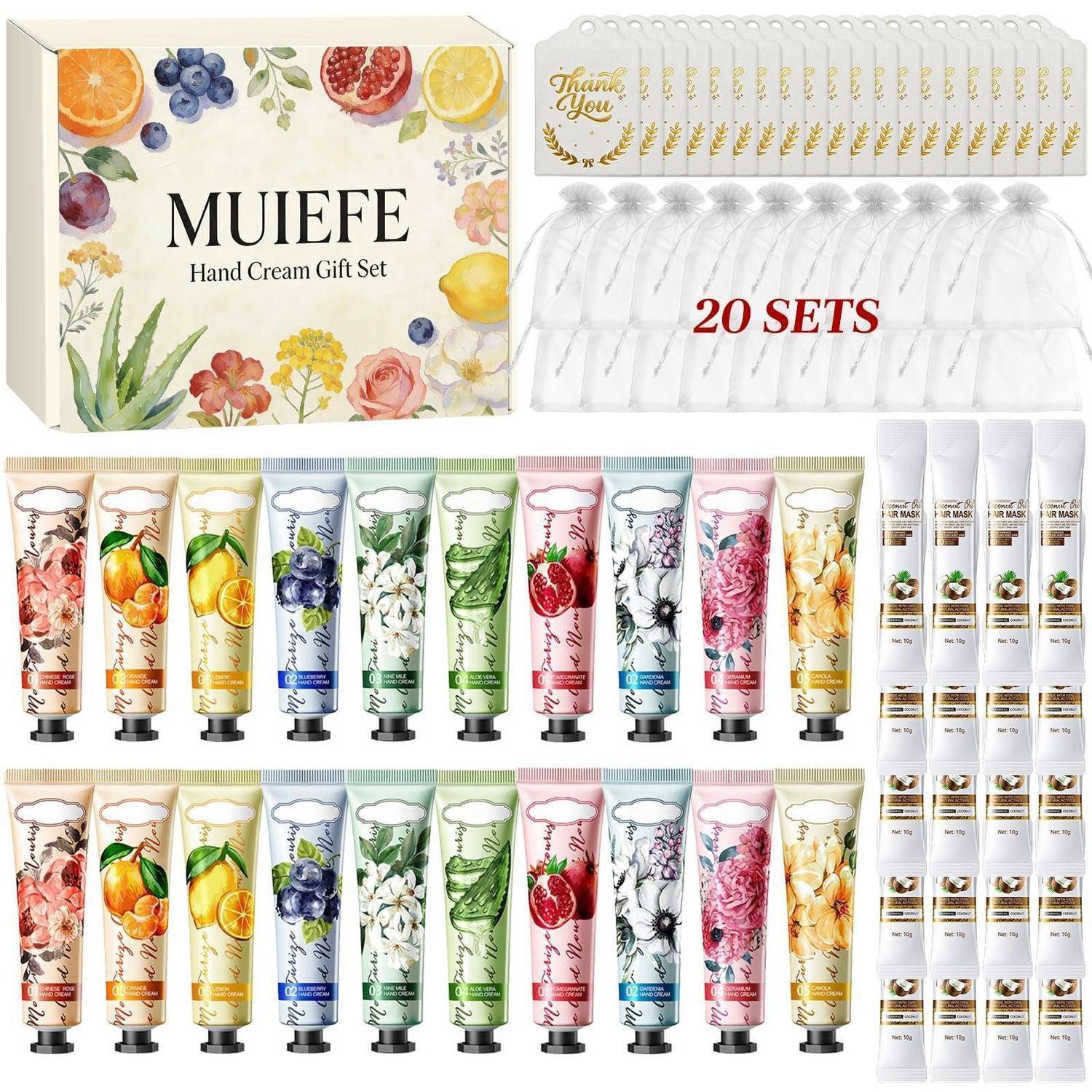 LuxusKollektion Pflege-Geschenkset Handcreme & Haarmaske Geschenkset 80tlg