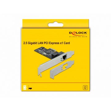 Delock PCI Express x1 Karte auf 1 x 2,5 Gigabit LAN Netzwerk-Adapter