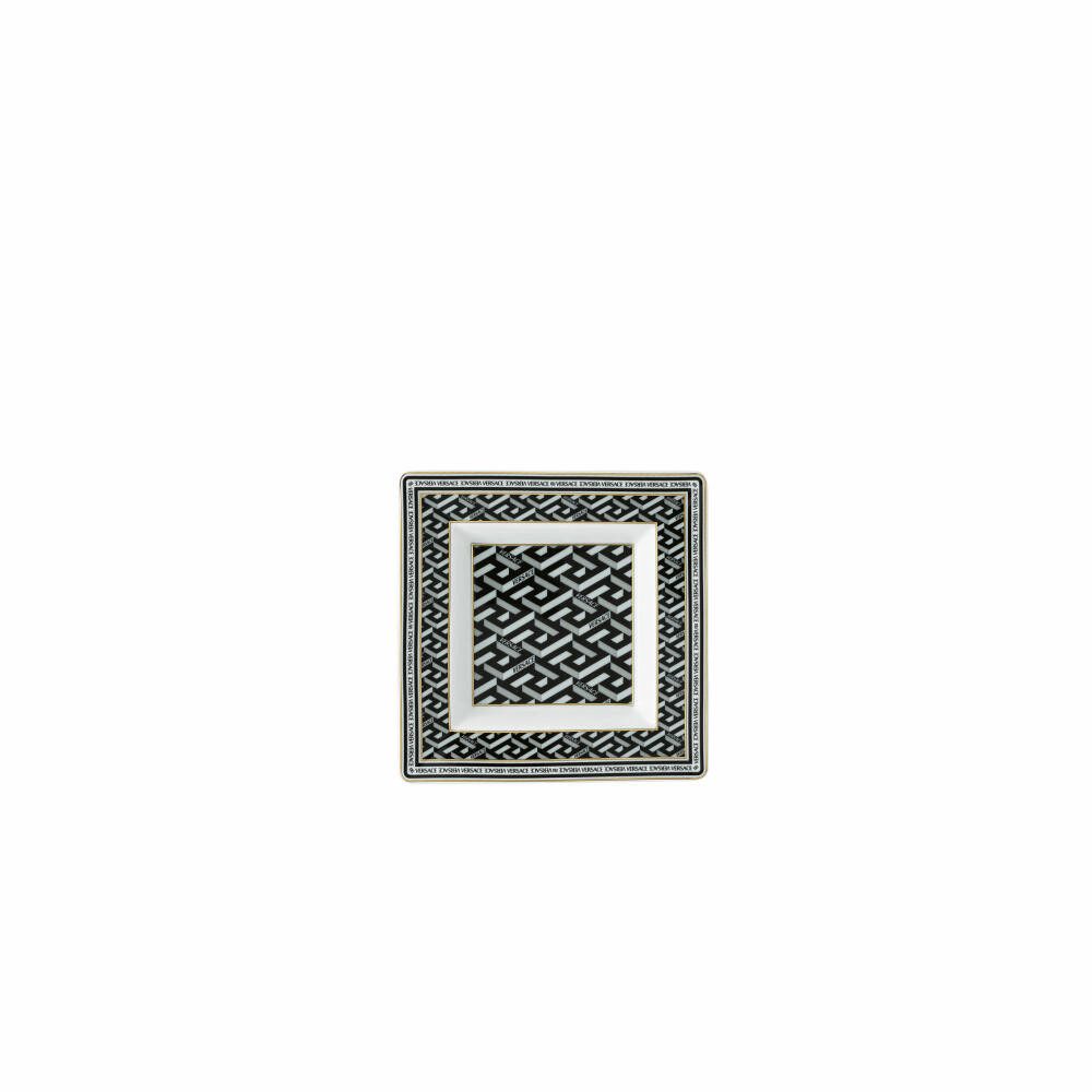 Rosenthal meets Versace Schale La Greca Signature Black 14 x 14 cm, Porzellan