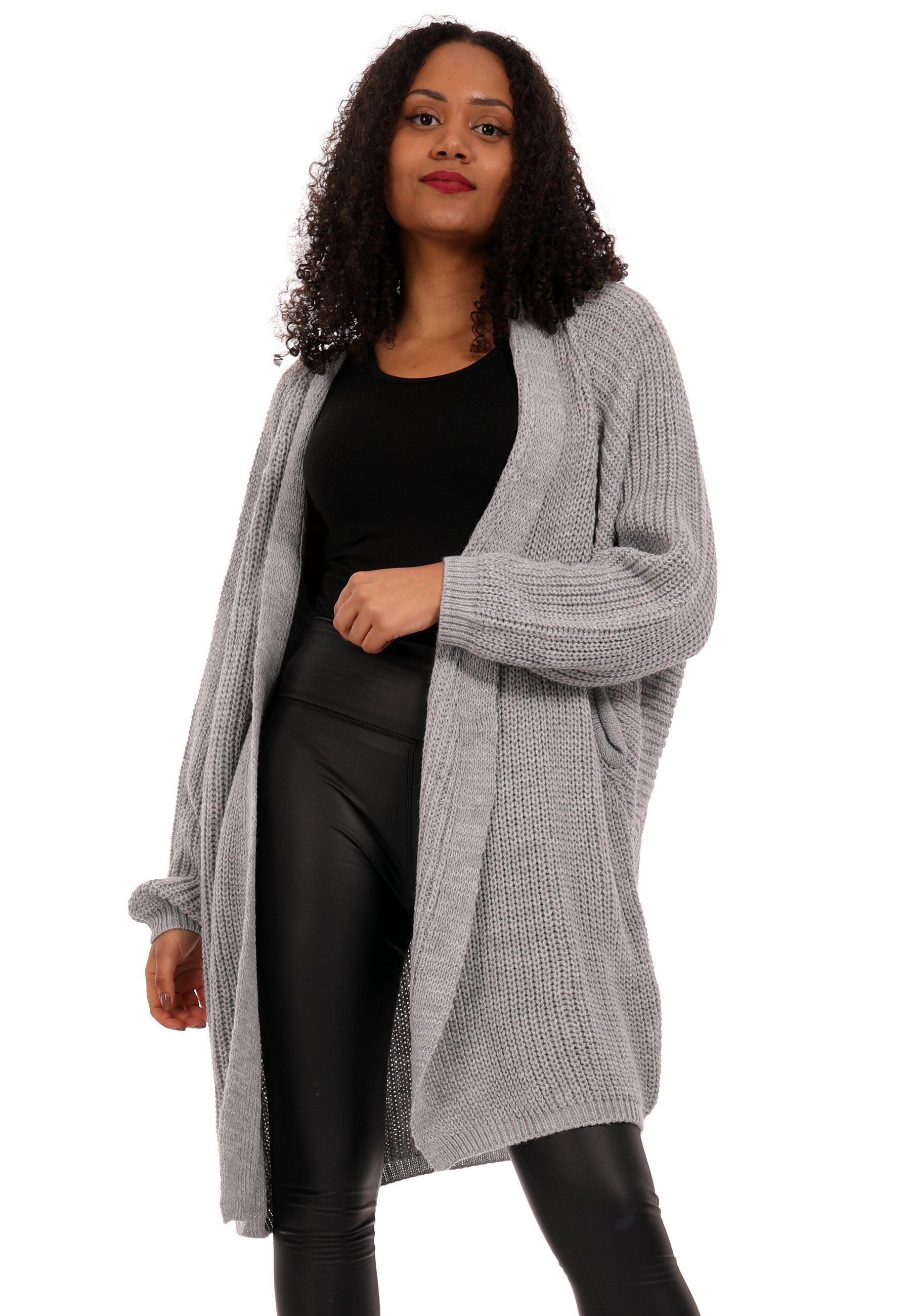 YC Fashion & Style Cardigan Grobstrick-Cardigan im Oversize-Look – One Size günstig online kaufen
