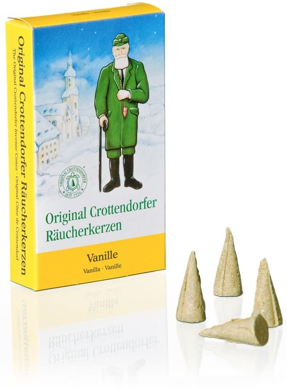 1 Räucherkerzen- Vanille 24er Crottendorfer Packung Räuchermännchen - Päckchen