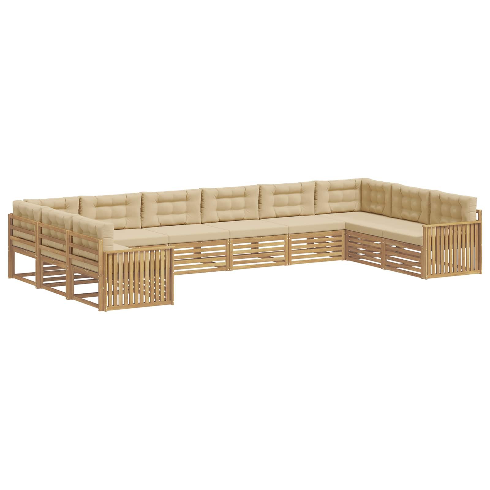 vidaXL Gartensofa Sofagarnituren 10 Stk., 10 Teile