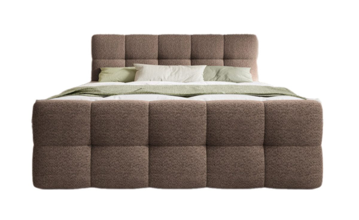 Luxusbetten24 Boxspringbett Cozy Bouclé, inklusive PU-Schaum günstig online kaufen