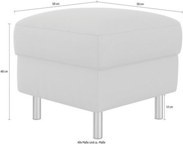 sit&more Stauraumhocker Sinatra, Sitzfläche ist abnehmbar, chromfarbene Metallfüße