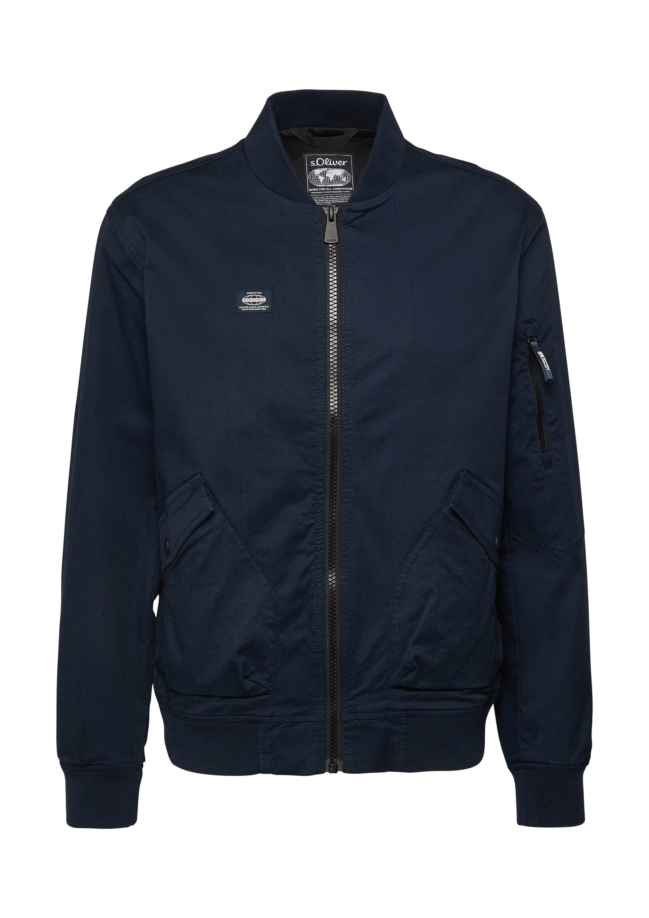 s.Oliver Funktionsjacke Outdoor-Jacke Sportive Blouson-Jacke aus Twill mit günstig online kaufen