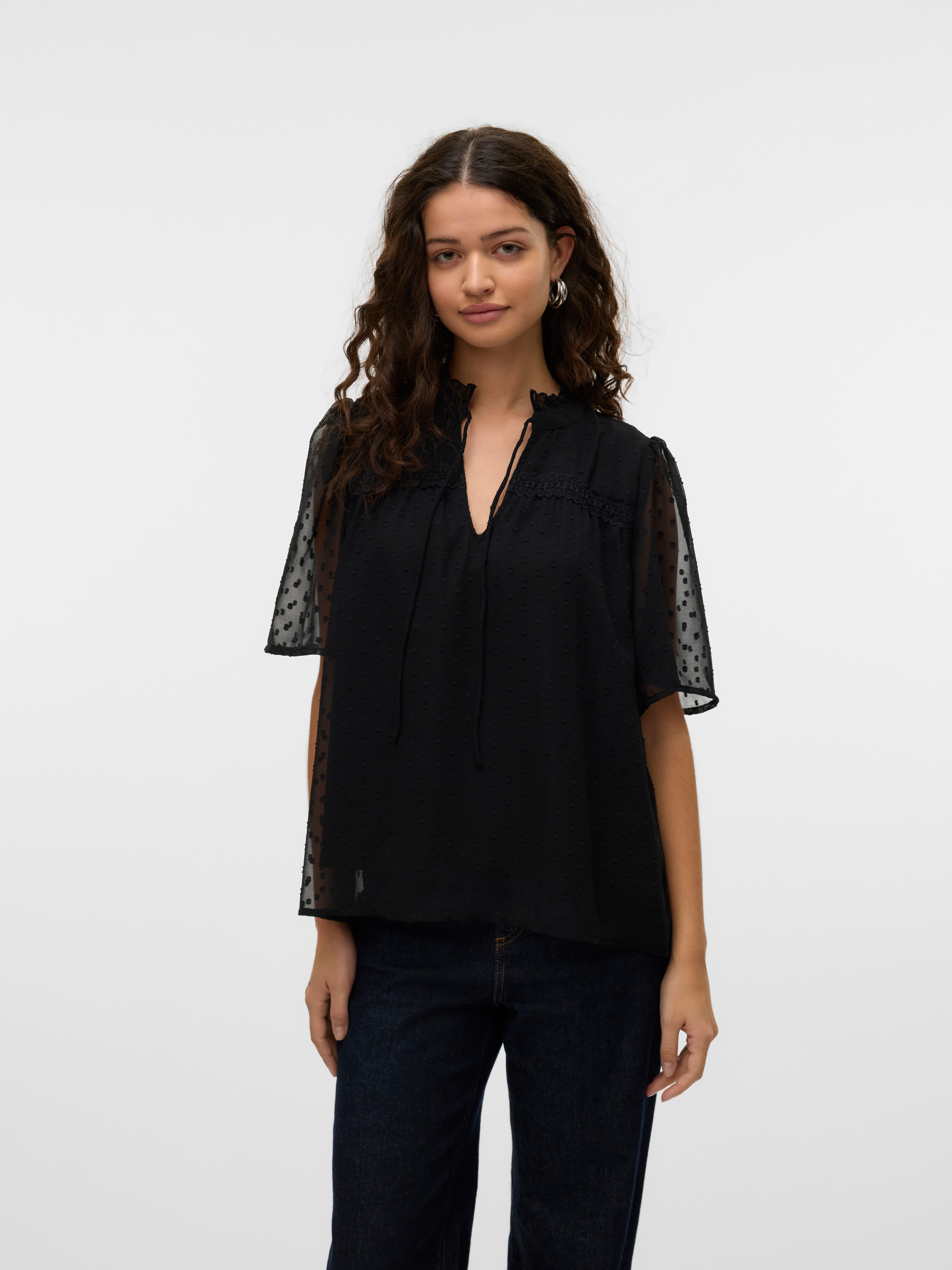 Vero Moda Spitzenbluse VMLEAH SS LACE günstig online kaufen