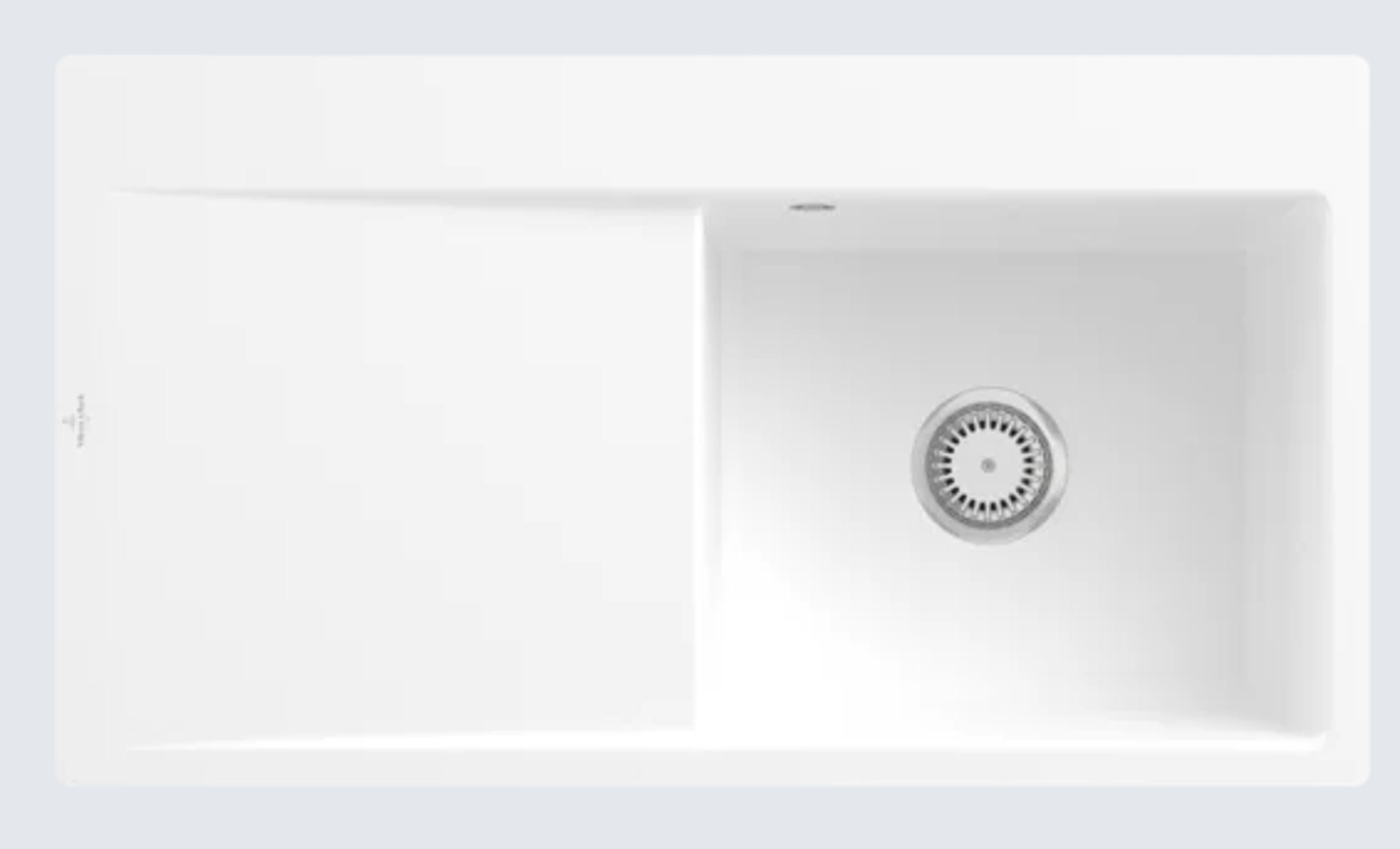 Villeroy & Boch Küchenspüle 3351 1F R1, Rechteckig, 88/22 cm, mit Abtropffläche