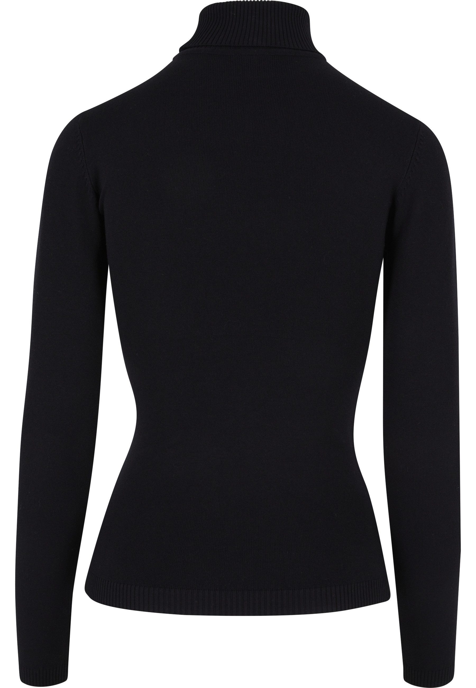 URBAN CLASSICS Sweatshirt Urban Classics Damen Ladies Knitted Turtleneck Sweater (1-tlg)