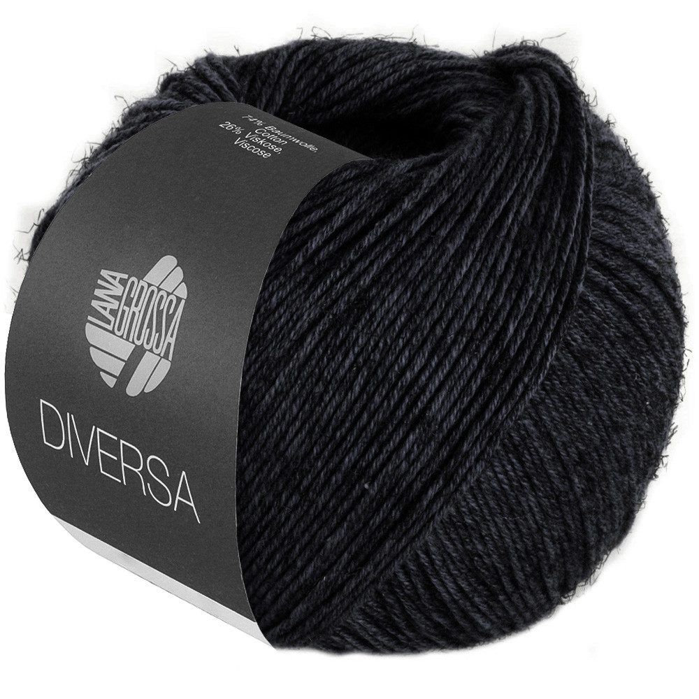 LANA GROSSA DIVERSA Häkelwolle, 210 m (leichtes Baumwoll-Mischgarn mit zartem Mélange-Effekt), 50 g