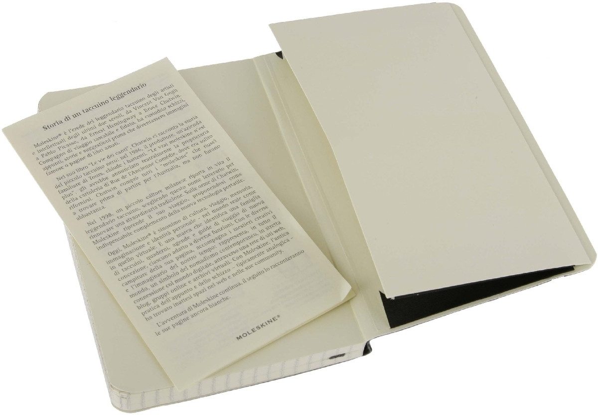 MOLESKINE Notizbuch Notizbuch P A6 9x14cm kariert Softcover schwarz
