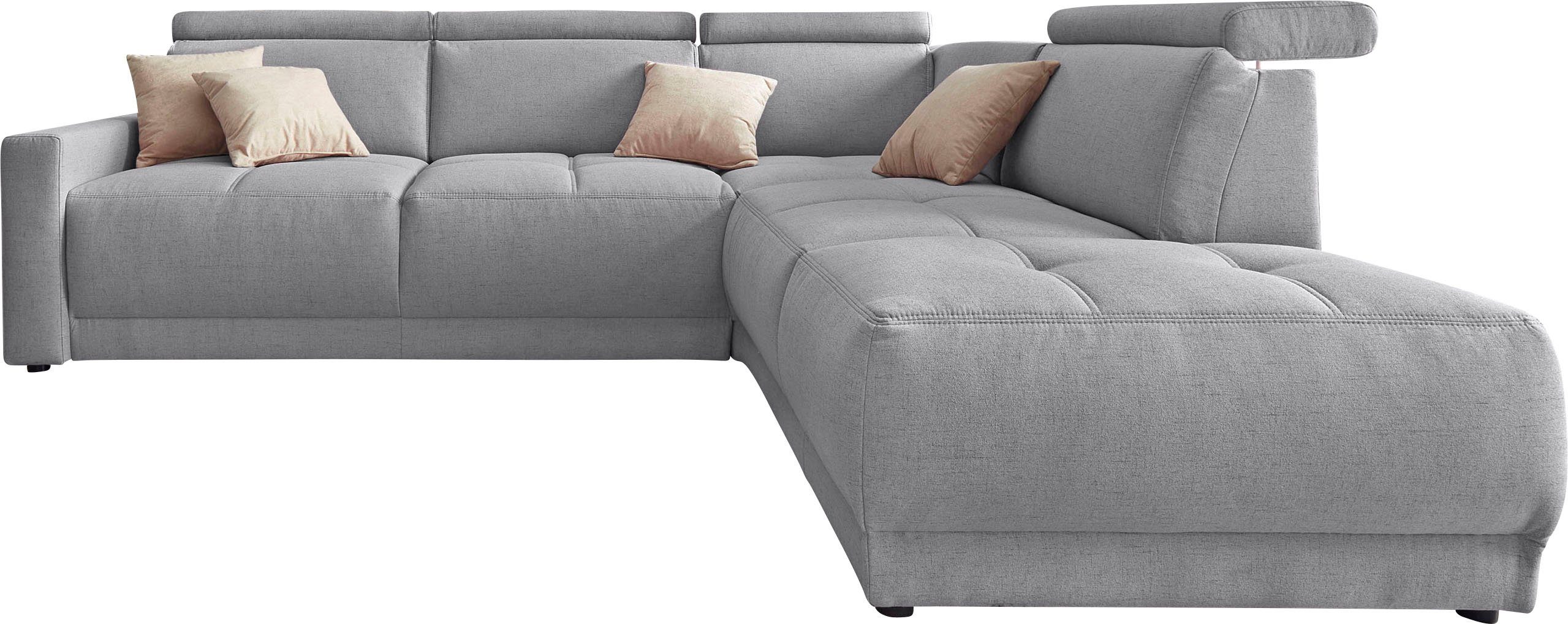 DOMO collection Ecksofa "Ava, moderne Sitzheftung mit toller Doppelnaht, ko günstig online kaufen