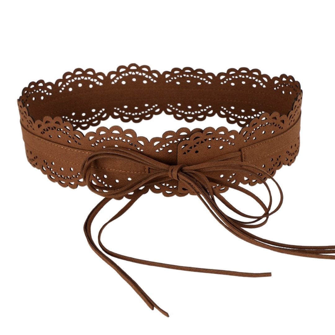 Bwecuy Hüftgürtel Damen Boho gürtel, Taillengürtel, Bindgürtel, Breiter Taillengürtel