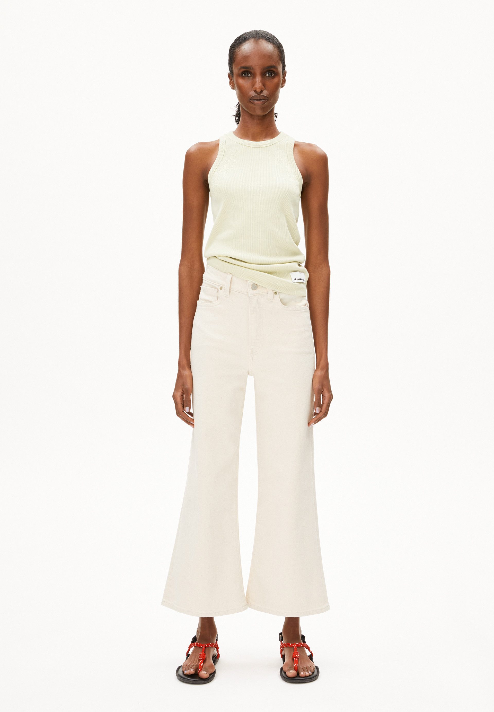 Armedangels Shirttop KANITAA Ripp-Top aus Bio-Baumwoll Mix (Fitted) Rundhal günstig online kaufen