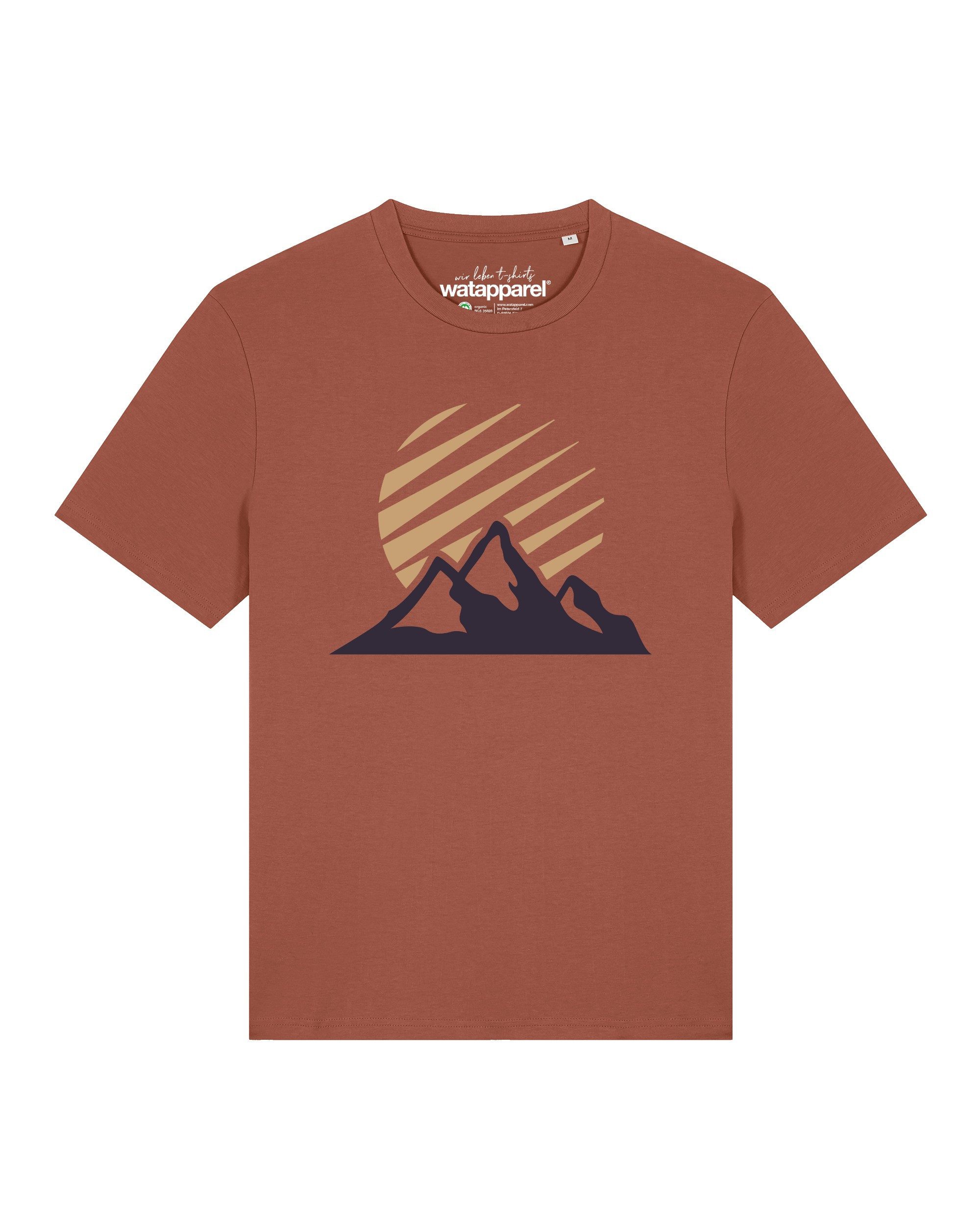 wat? Apparel T-Shirt Mountain and Sun