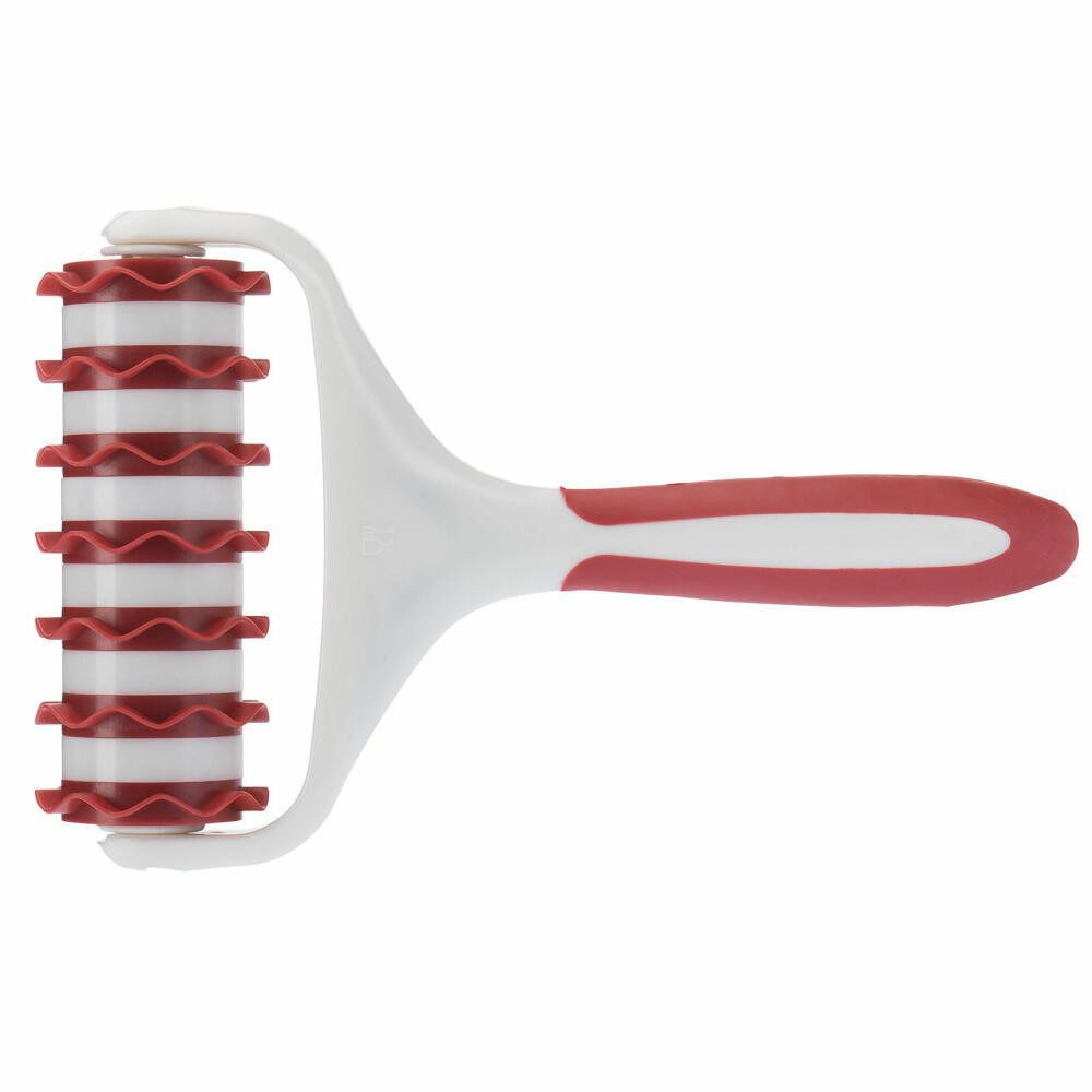 WESTMARK Teigschneider Mit 7 Rädchen, Länge: 19,5 cm, Kunststoff, Weiß/Rot, 7 Rädchen, gleichmäßige Ergebnisse, spülmaschinengeeignet, BPA-frei