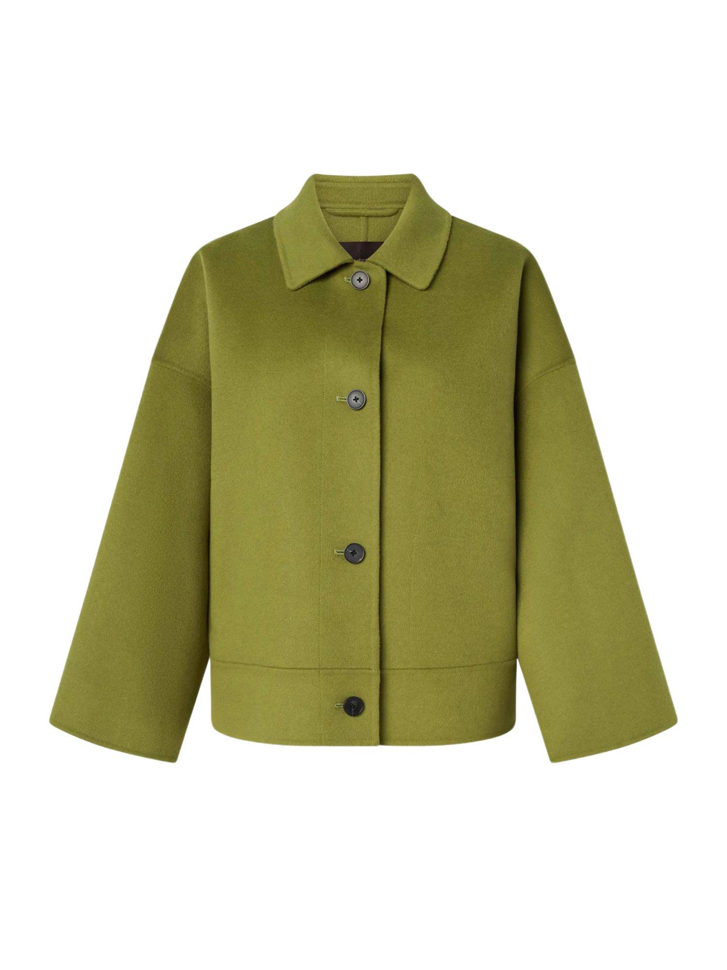 Windsor Wolljacke grün,Casual,Wolle,Unifarben,Umlegekragen,Lang,Gerade